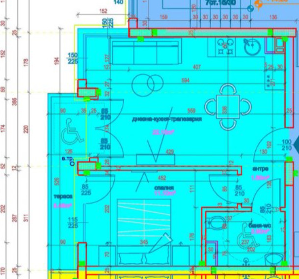 Продава  2-стаен град Бургас , Славейков , 58 кв.м | 66707531 - изображение [8]