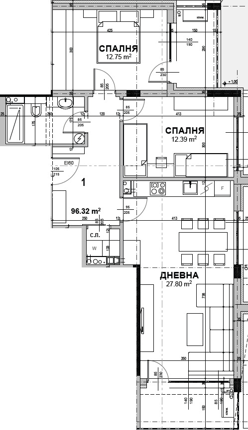 Te koop  2 slaapkamers Stara Zagora , Zjeleznik - tsentar , 129 m² | 79836985 - afbeelding [2]