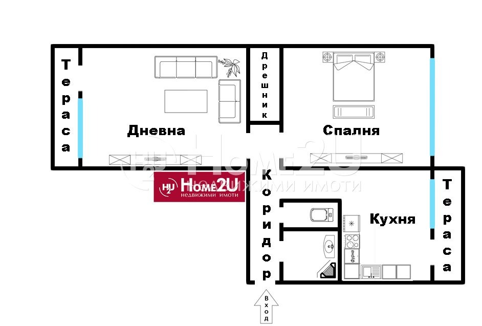 Продава 2-СТАЕН, гр. София, Борово, снимка 13 - Апартаменти - 54885176