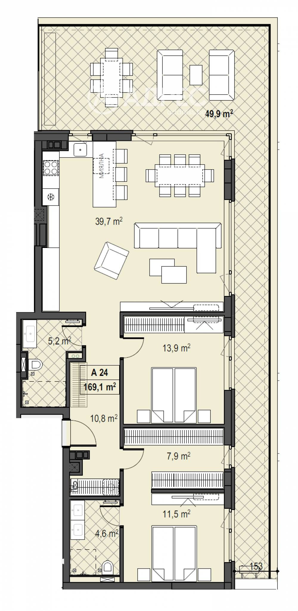Продава 3-СТАЕН, гр. София, Бояна, снимка 4 - Апартаменти - 54143447