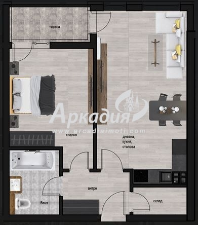 In vendita  1 camera da letto Plovdiv , Tsentar , 78 mq | 27772771 - Immagine [2]