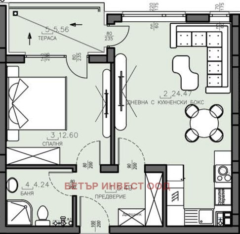 Продается  1 спальня София , Малинова долина , 74 кв.м | 91652546