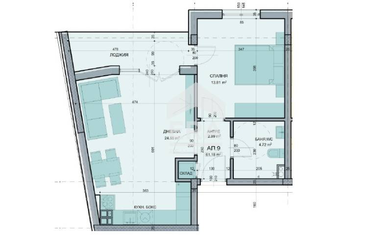 Te koop  1 slaapkamer Sofia , Orlandovtsi , 71 m² | 76072124