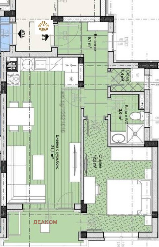 Продава 2-СТАЕН, гр. Пловдив, Остромила, снимка 3 - Апартаменти - 52296984