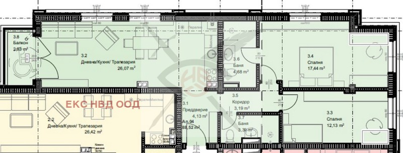 Продава 3-СТАЕН, гр. София, Овча купел, снимка 1 - Aпартаменти - 47705750