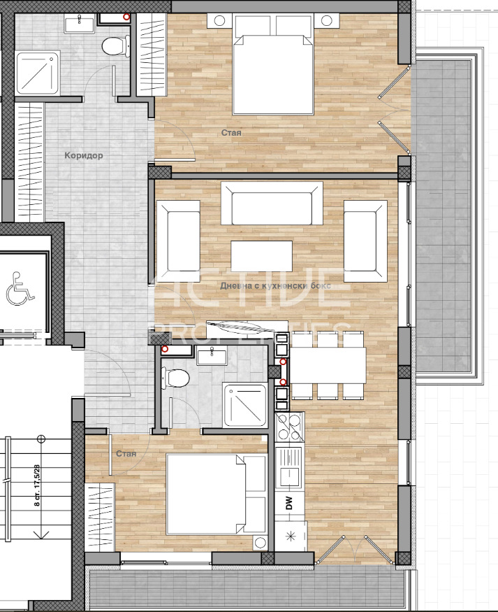 Продава 3-СТАЕН, гр. София, Манастирски ливади, снимка 5 - Апартаменти - 56318951