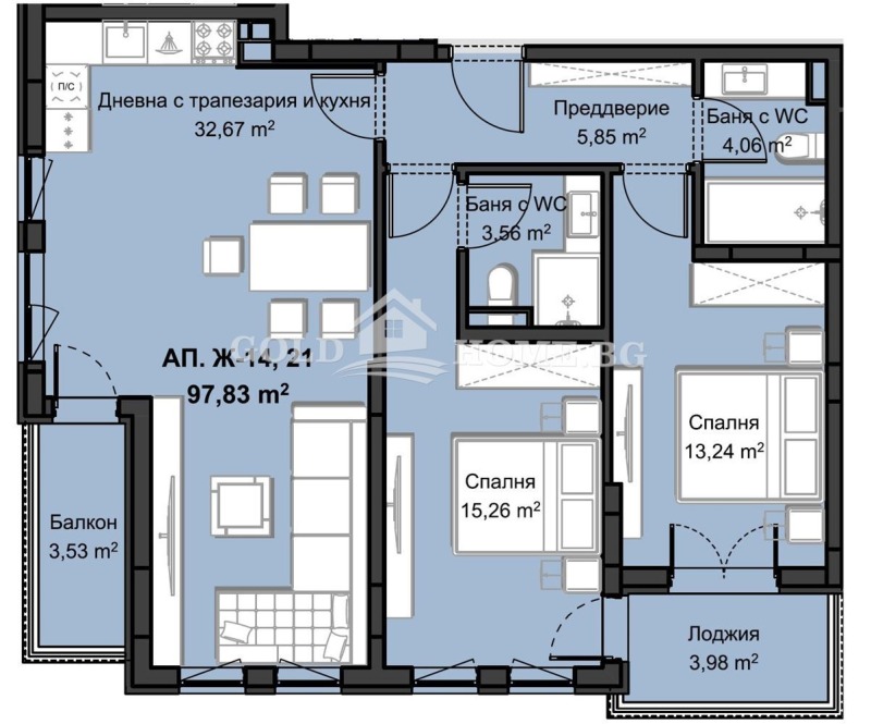 Продава 3-СТАЕН, гр. Пловдив, Христо Смирненски, снимка 4 - Апартаменти - 52464955