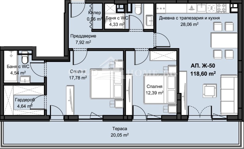 Продава 3-СТАЕН, гр. Пловдив, Христо Смирненски, снимка 9 - Апартаменти - 52464955