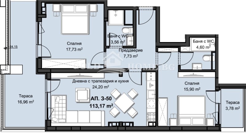 Продава 3-СТАЕН, гр. Пловдив, Христо Смирненски, снимка 8 - Апартаменти - 52464955