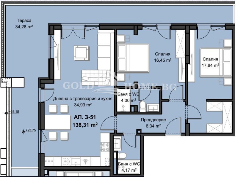 Продава 3-СТАЕН, гр. Пловдив, Христо Смирненски, снимка 10 - Апартаменти - 52464955