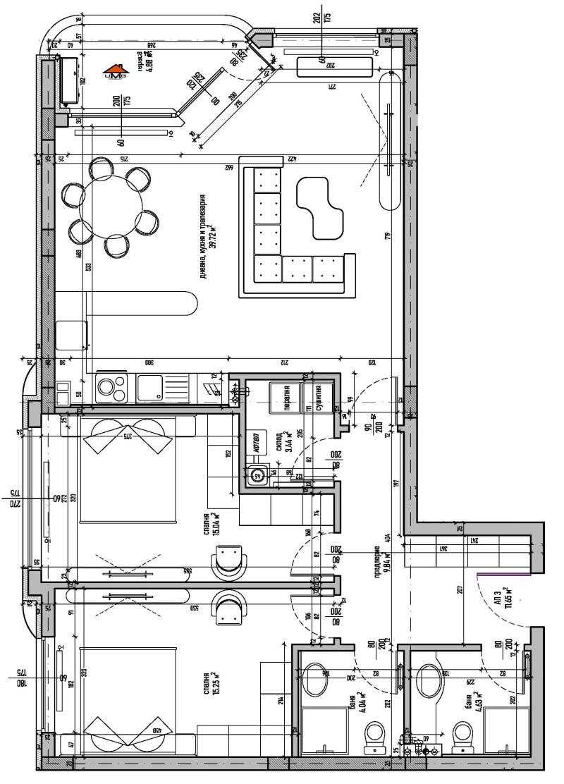 À vendre  2 chambres Sofia , Malinova dolina , 132 m² | 49631220 - image [2]