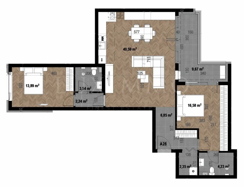 Продава 3-СТАЕН, гр. София, Кръстова вада, снимка 2 - Апартаменти - 53539052