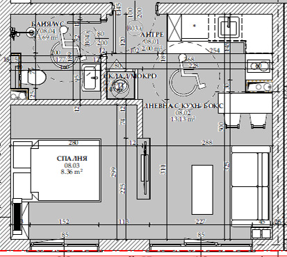 Satılık  Stüdyo Burgas , Zornica , 47 metrekare | 48622285 - görüntü [3]