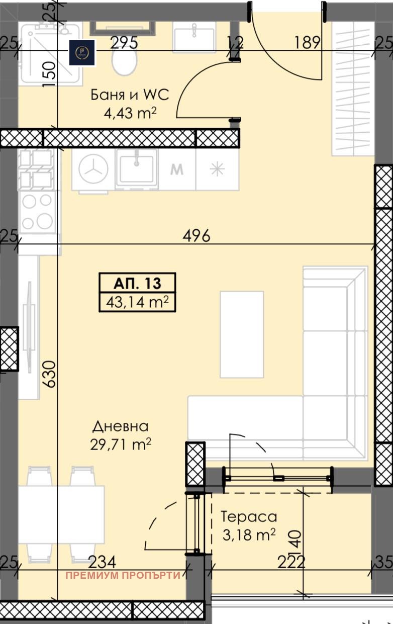 Satılık  Stüdyo Plovdiv , Trakiya , 55 metrekare | 61754004 - görüntü [3]