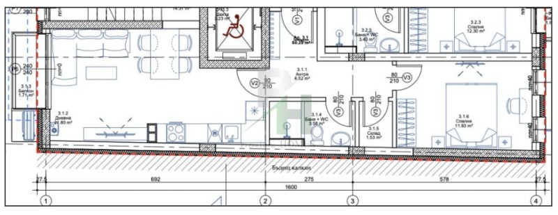 Na prodej  2 ložnice Sofia , Ovča kupel 1 , 72 m2 | 73438836 - obraz [3]