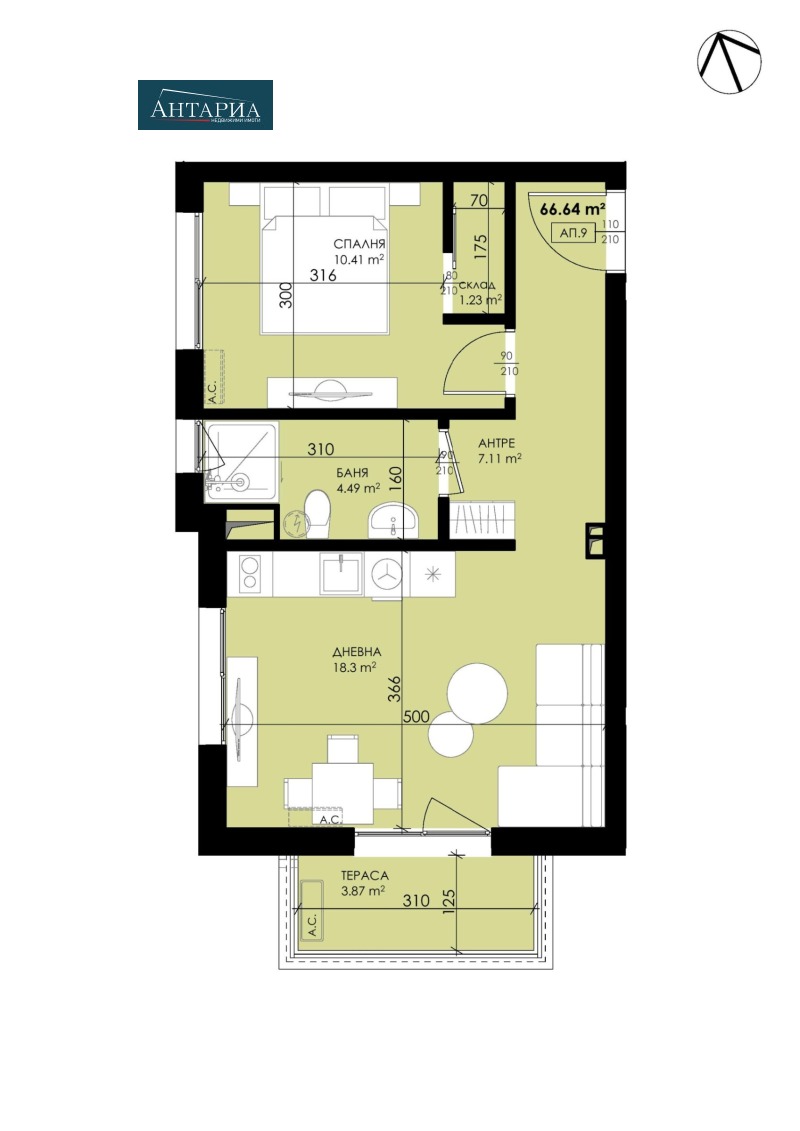 Продава 2-СТАЕН, гр. Свети Влас, област Бургас, снимка 2 - Апартаменти - 53033491
