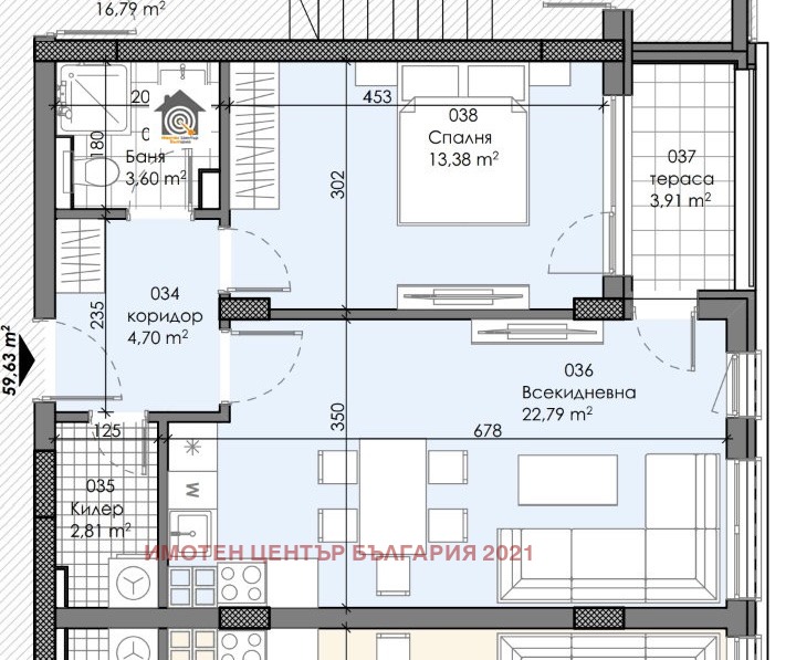 Продава 2-СТАЕН, гр. София, Зона Б-19, снимка 3 - Апартаменти - 55316945