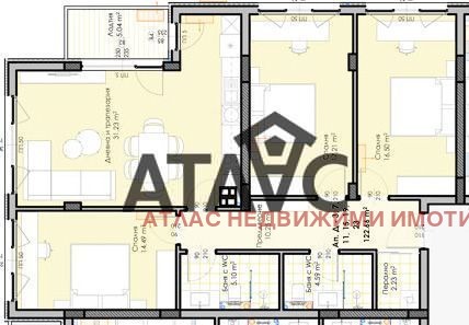 Na sprzedaż  3 sypialnie Plowdiw , Gagarin , 147 mkw | 56872289 - obraz [3]