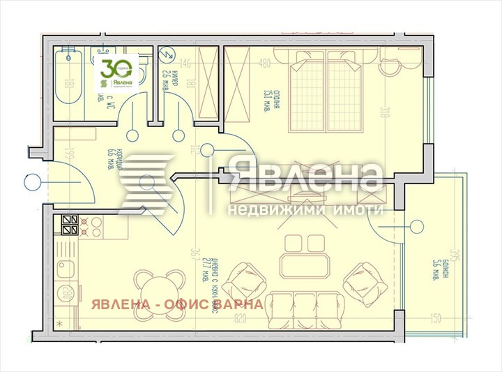 Продава 2-СТАЕН, гр. Варна, Виница, снимка 6 - Апартаменти - 55041926