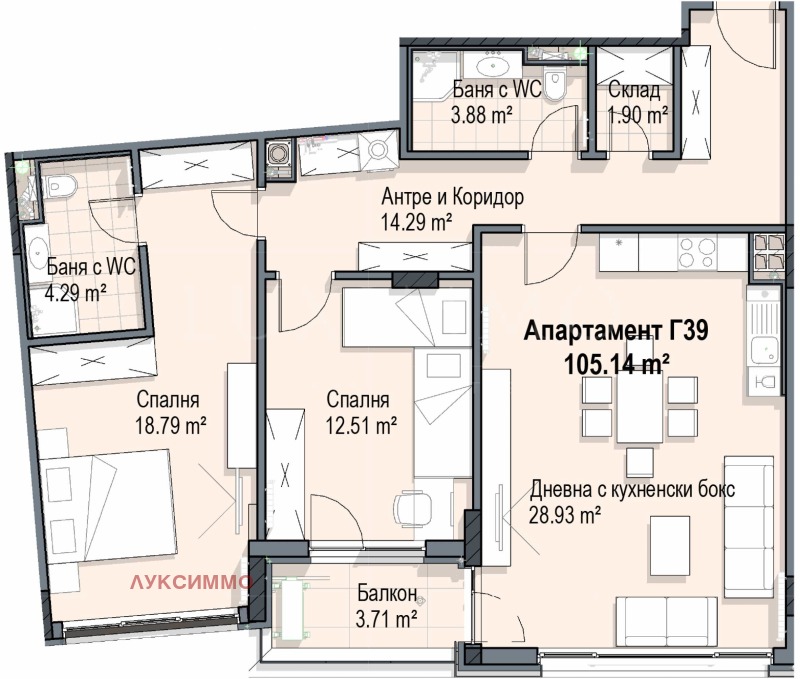 For Sale  2 bedroom Sofia , Krastova vada , 126 sq.m | 78423588