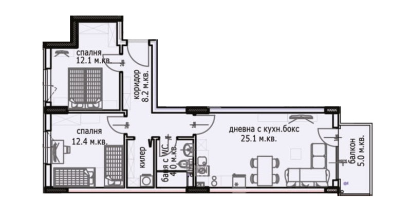 Продава  3-стаен град Варна , Възраждане 1 , 91 кв.м | 43780985 - изображение [7]