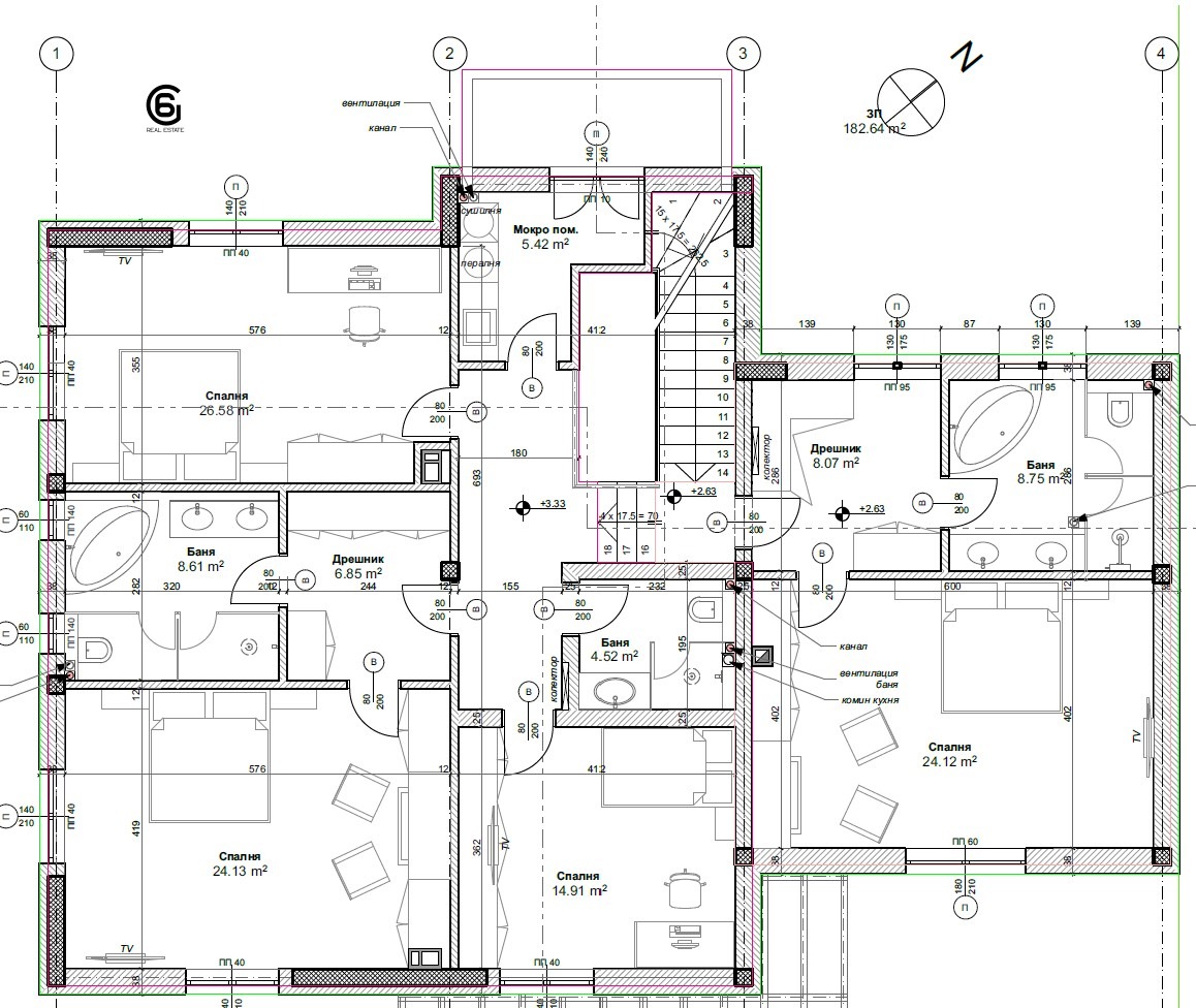 Продава КЪЩА, гр. София, с. Лозен, снимка 6 - Къщи - 54679252