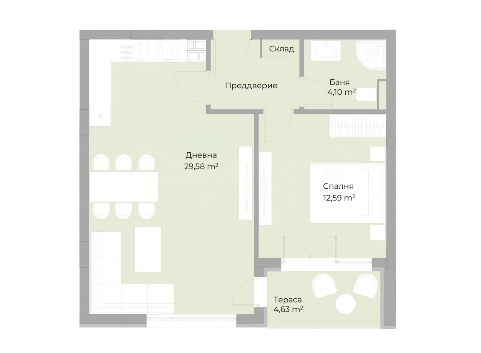 Продава 2-СТАЕН, гр. Пловдив, Христо Смирненски, снимка 3 - Апартаменти - 56221585