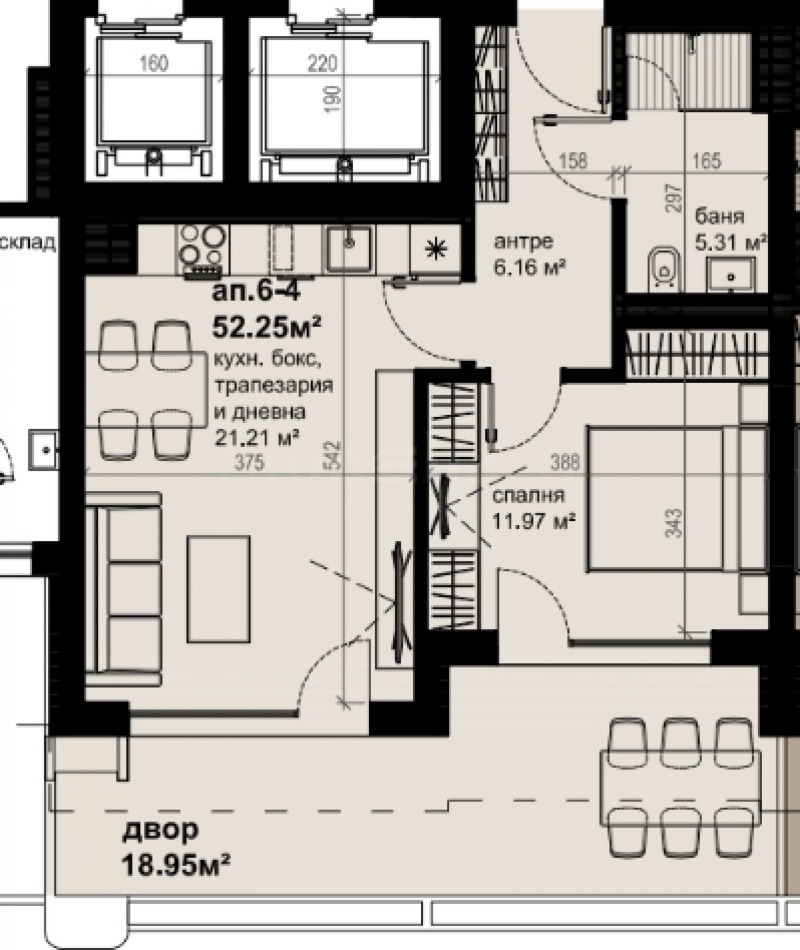 Продава 2-СТАЕН, гр. Бургас, Изгрев, снимка 2 - Апартаменти - 52215175
