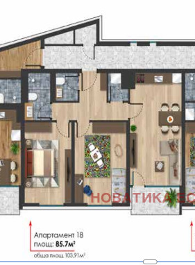 De vânzare  2 dormitoare Sofia , Poligona , 104 mp | 52195301 - imagine [7]