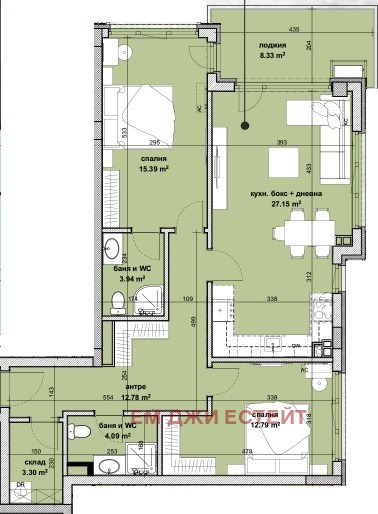 Продава 3-СТАЕН, гр. Бургас, Славейков, снимка 2 - Апартаменти - 56481125