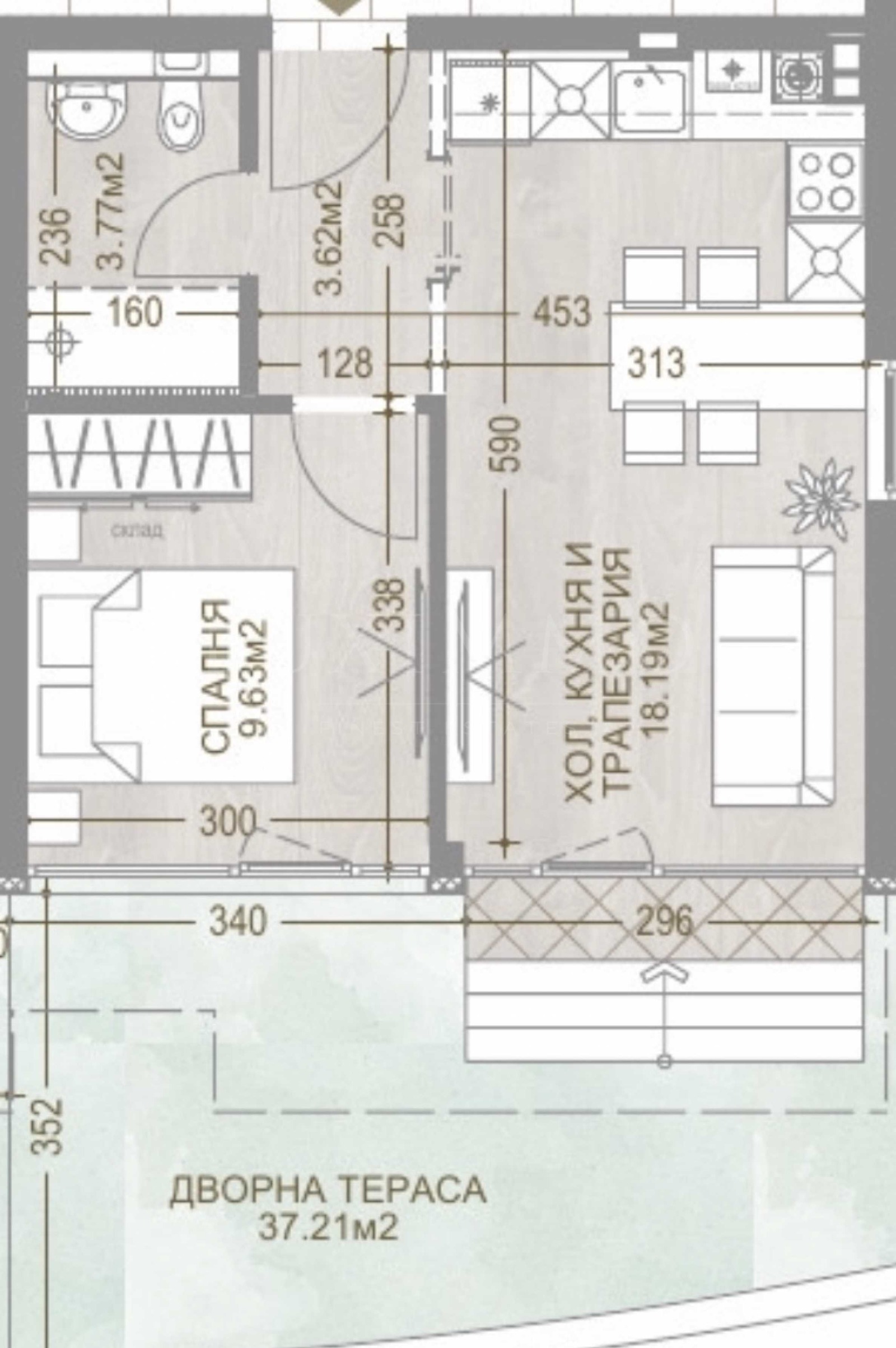 Продава 2-СТАЕН, гр. София, Манастирски ливади, снимка 3 - Апартаменти - 55903334