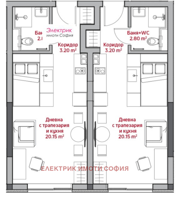 Zu verkaufen  1 Schlafzimmer Sofia , Zentar , 73 qm | 91674631