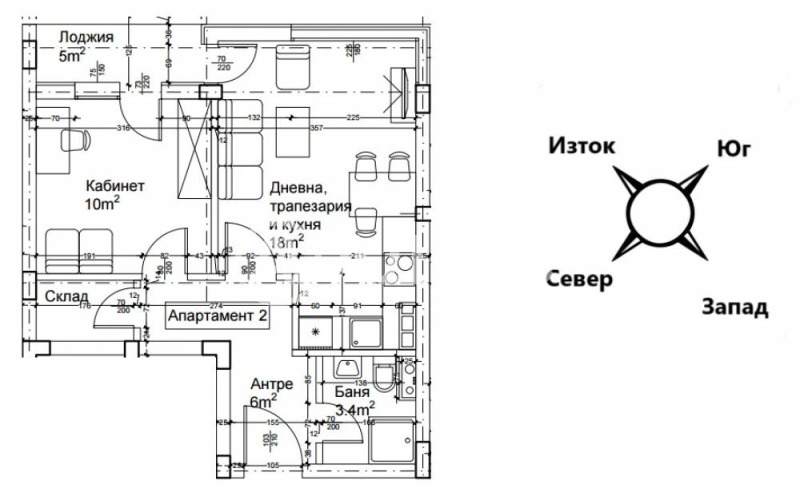 In vendita  1 camera da letto Sofia , Liulin 2 , 60 mq | 65529384 - Immagine [4]