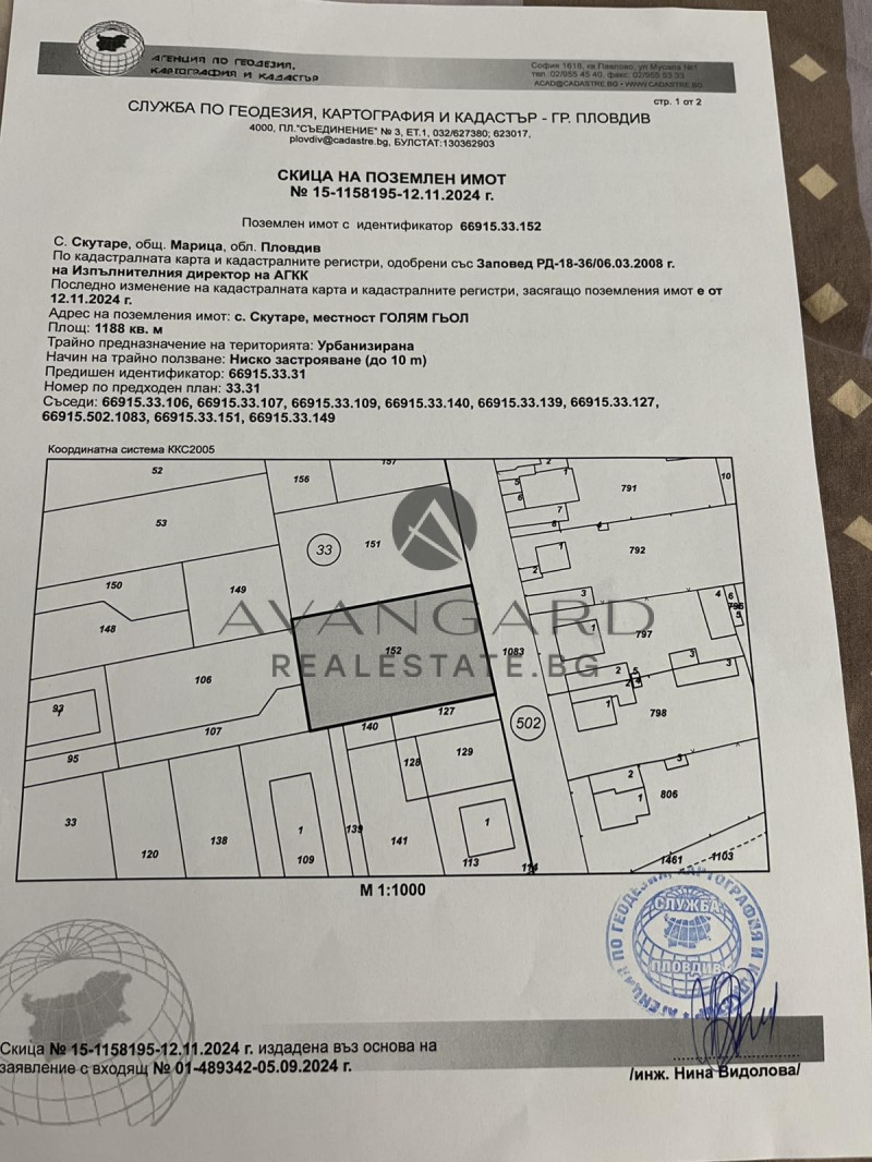 На продаж  Сюжет область Пловдив , Скутаре , 1188 кв.м | 49168865