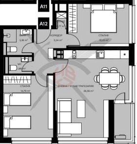 Продава 3-стаен град София Кръстова вада - [1] 