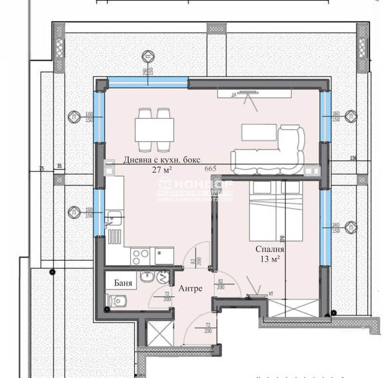 Te koop  1 slaapkamer Plovdiv , Vastanitsjeski , 126 m² | 24464735 - afbeelding [4]