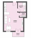 Продава 1-СТАЕН, град Бургас, Мадика • 75500 € / 147665.17 лв. • 26558277 1