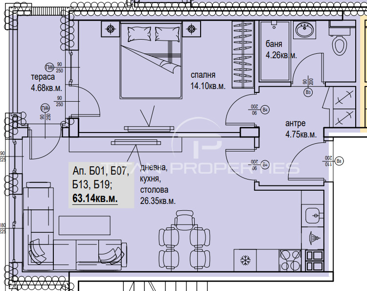 De vânzare  1 dormitor Plovdiv , Cârșiiaca , 72 mp | 87944290 - imagine [2]