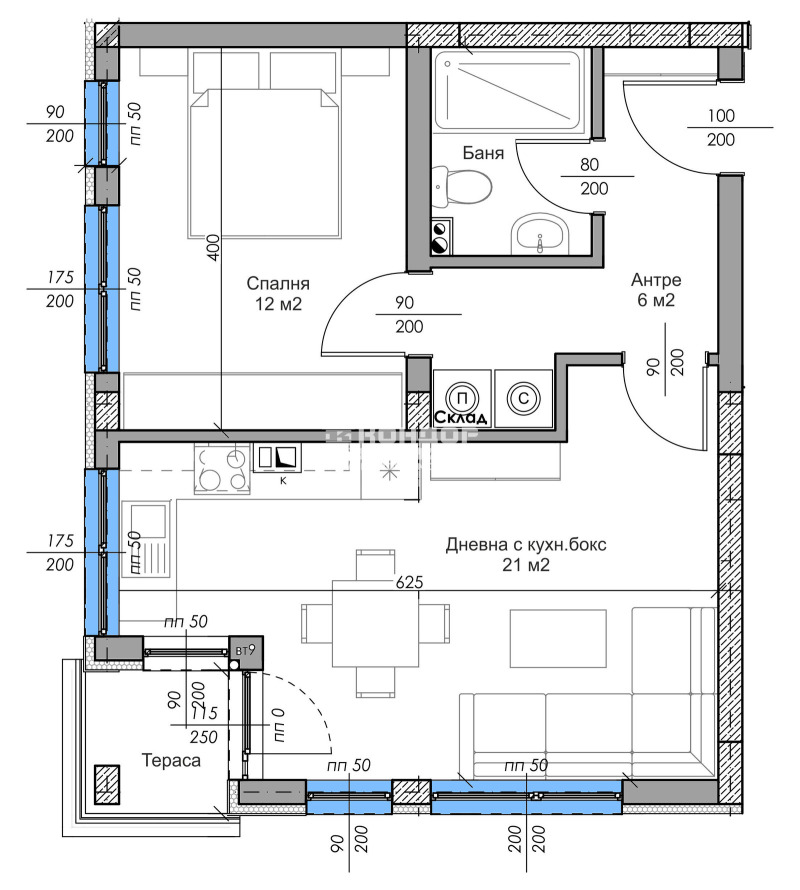 Продава 2-СТАЕН, гр. Пловдив, Остромила, снимка 2 - Апартаменти - 53027197