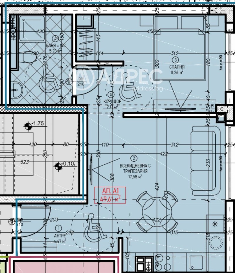 На продаж  1 спальня София , Левски В , 59 кв.м | 85501830 - зображення [4]