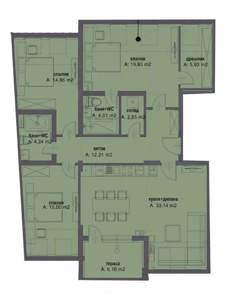 Продава 4-СТАЕН, гр. София, Овча купел 2, снимка 6 - Апартаменти - 53446456