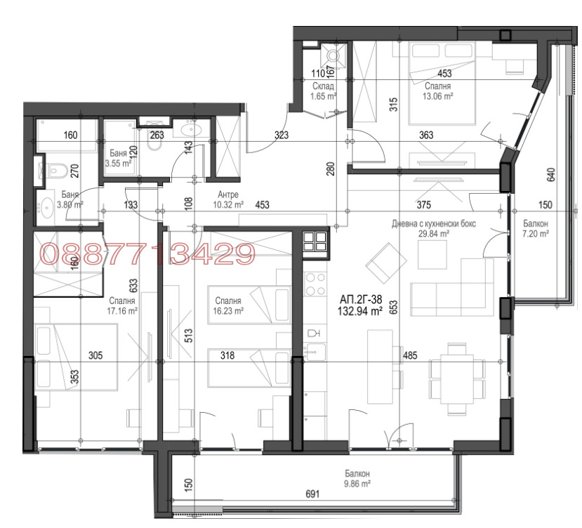 Продава 4-СТАЕН, гр. София, Красно село, снимка 13 - Апартаменти - 55077479