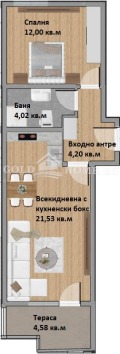 Продава  2-стаен град Пловдив , Христо Смирненски , 64 кв.м | 49764655 - изображение [2]