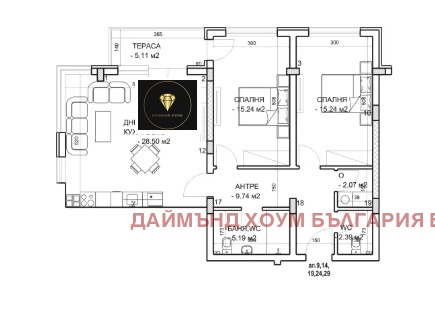 À venda  2 quartos Plovdiv , Mladejki Halm , 111 m² | 12957572 - imagem [2]