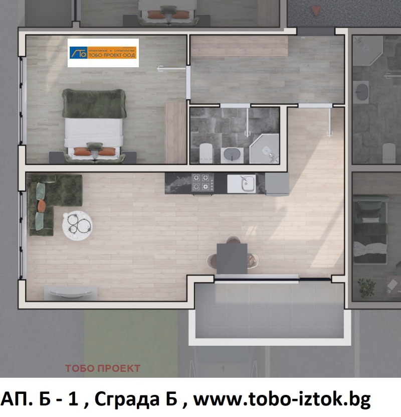 Продава 2-СТАЕН в град София, Дружба 2 - 89 кв.м / 190 095 € » 371 793.50 лв., ТОБО ПРОЕКТ