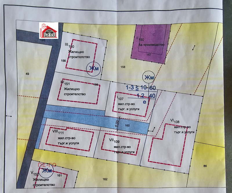 Продава ПАРЦЕЛ в град Пазарджик, Промишлена зона - 393 кв.м / 13 000 € » 25 425.79 лв., ПЕ-ГО