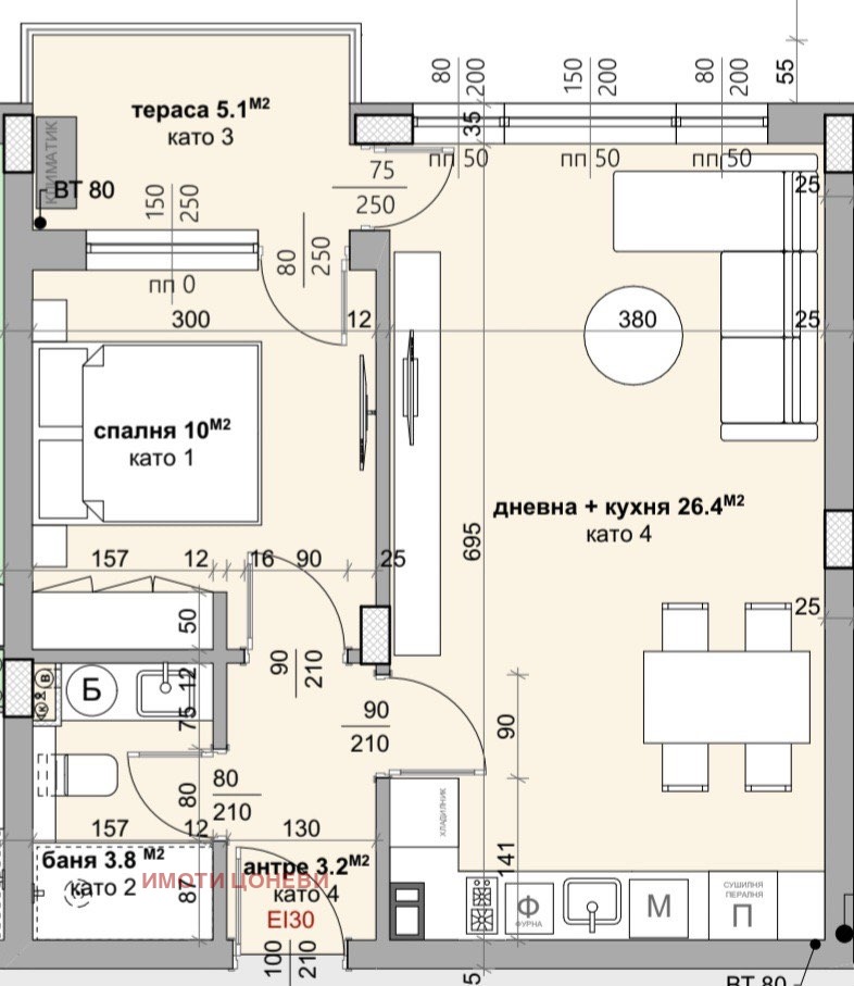 Продава 2-СТАЕН, гр. Стара Загора, Ремиза, снимка 1 - Aпартаменти - 48392444