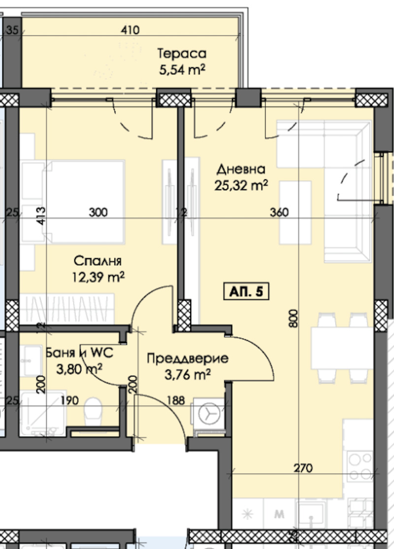 Satılık  1 yatak odası Plovdiv , Trakiya , 73 metrekare | 30641871 - görüntü [2]