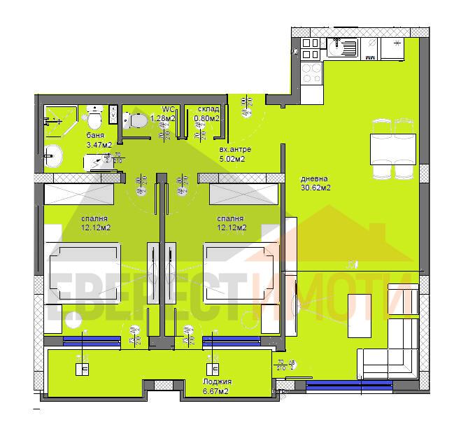 Продава 3-СТАЕН, гр. Пловдив, Христо Смирненски, снимка 2 - Апартаменти - 52701197