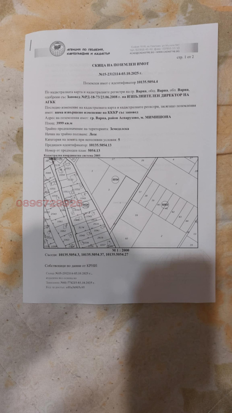 Продава ПАРЦЕЛ, гр. Варна, м-т Ракитника